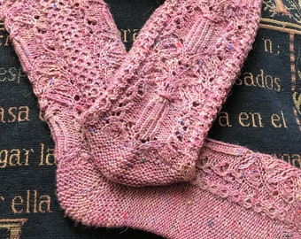 The Great Hall knitting pattern toe up and cuff down