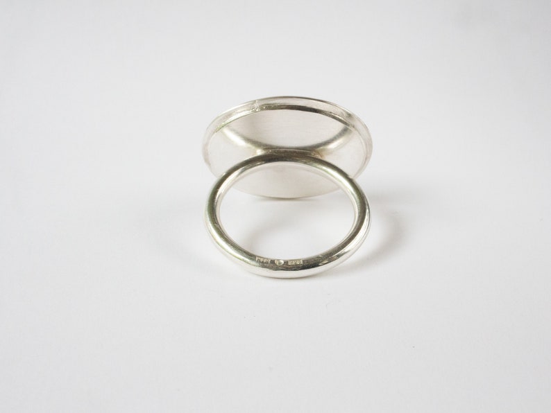 Handmade Silver Ring with Turquoise | Yungai Turquoise Ring | Handmade Silver Jewelry | December Birthstone Ring | Size 8 3/4 Ring image 7