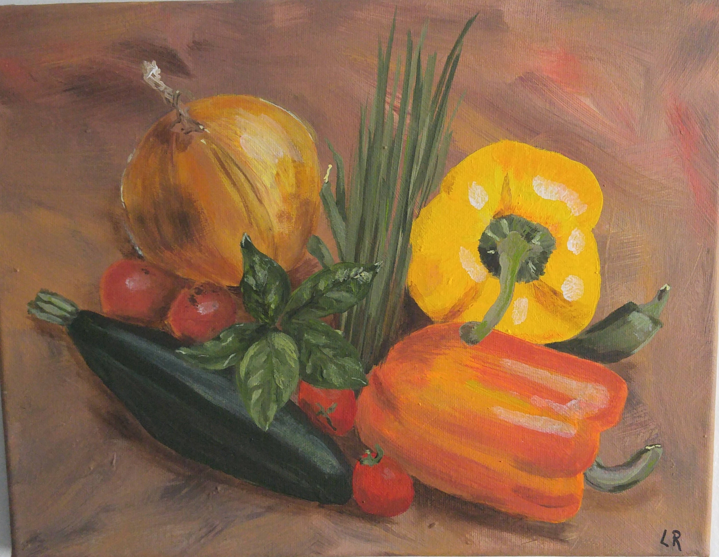 Original Acrylic Painting Vegetables 11x14 Kitchen Art Etsy UK