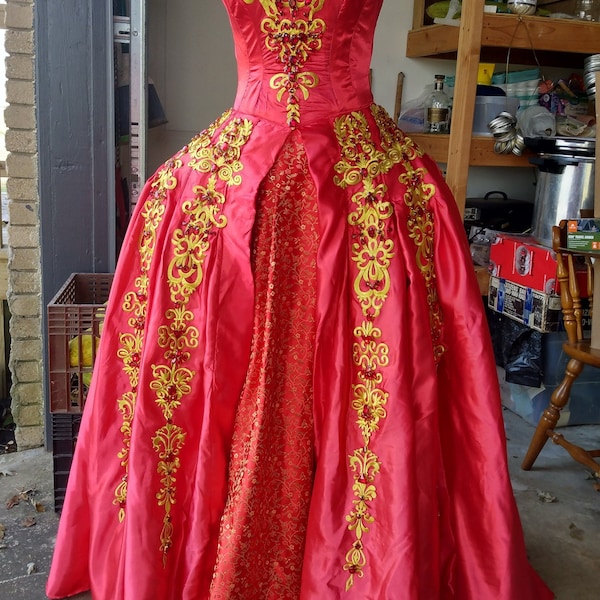 Russian Princess Anastasia Red Dress