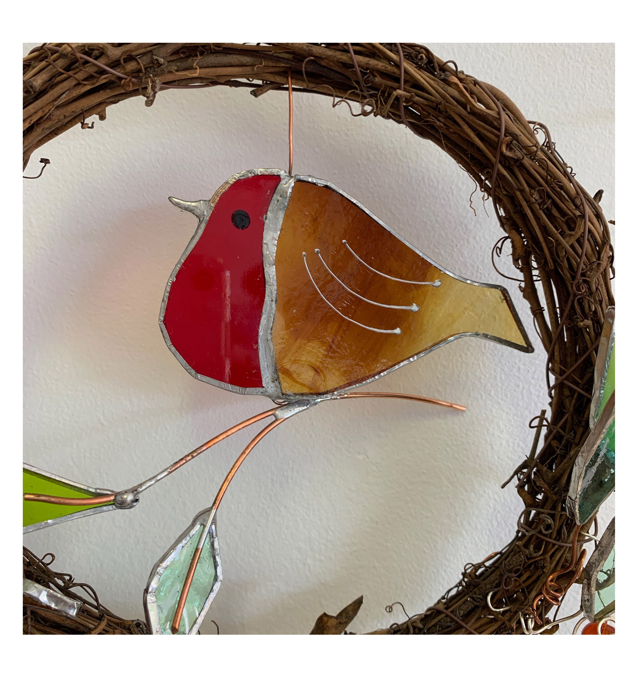 Robin Wreath Christmas Robin Robin Redbreast Wreath Etsy UK