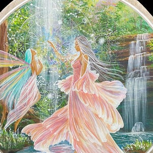 Shamanic Custom Drum sacred woman, zodiac signs, astral reading, astral chart, reading of life, magic fairies.