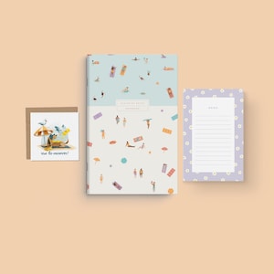 Perfect Teacher Gift - Elegant Stationery Trio - Notebook, Notepad & Greeting Card