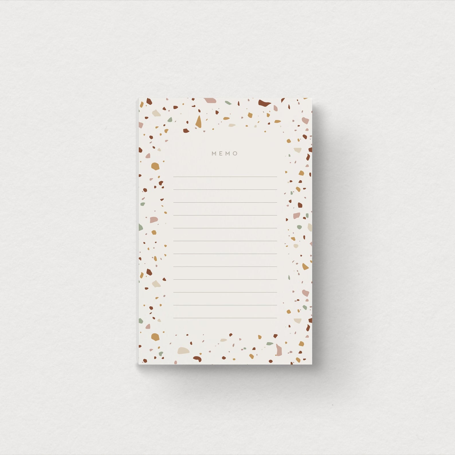 Stylish Notepad Terrazzo Designer Notepad - Memo - Office Stationery - Stylish and ...