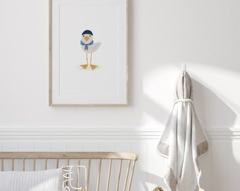 Gustave Wall Poster - Nursery Decor - Wall Art Print - Childish Decor