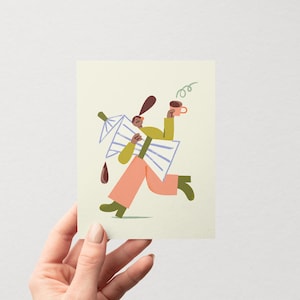 Coffee Lover Card - General greeting card for coffee lovers - Festive stationery to mark a special occasion