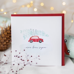 Carte de souhaits - Mon beau sapin - Voeux de Noël - Temps des fêtes - Carte de voeux temps des fêtes - Papeterie festive