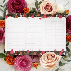 Romance Meal Planner - Daily Meal Planner - Teacher Planner - Modern Original Stationery
