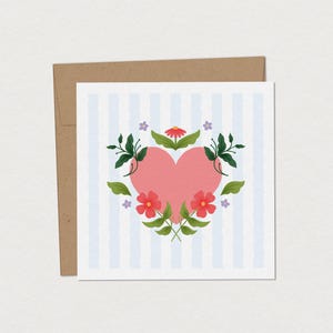 Carte de souhaits vintage - Brigitte - Carte de voeux pour maman - Je t'aime maman - Carte de remerciement style antique