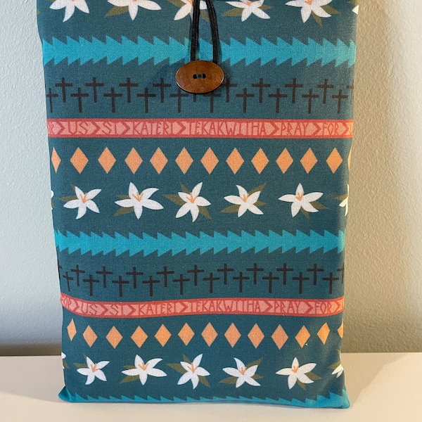 Fabric Book Sleeve with Pocket | Book Protector | Gift for Readers | Prayer Book Holder