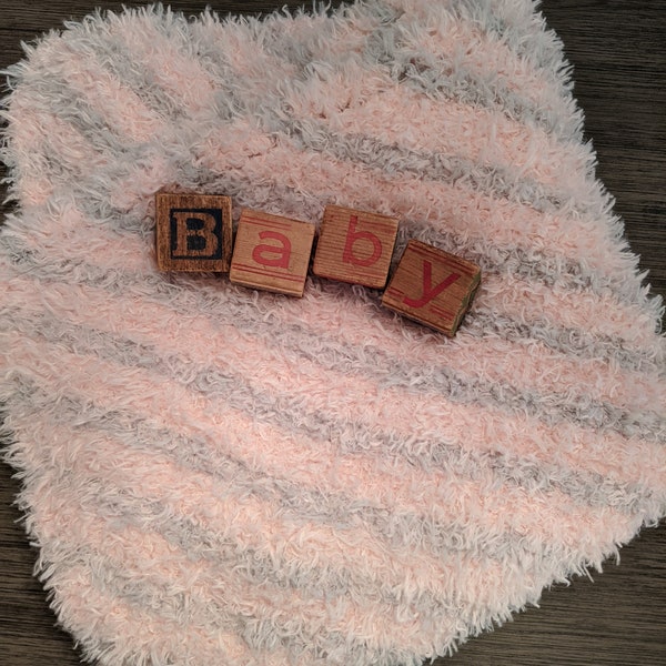 Super Soft Hand Knit Baby Blanket Afghan - Ready to Ship