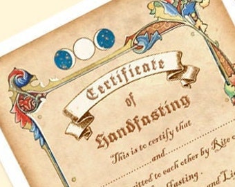 Printable HANDFASTING CERTIFICATE 08. wedding. marriage. parchment . Magic . Wicca. Pagan . Rite. wiccan . Celtic. - DOWNLOAD jpg. pdf.