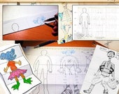 Exquisite Corpse Printable Game, Collaborative Drawing Activity, Kids Party Game, Art Class Game, Surrealist Group Game, Instant Download