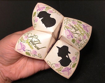 DIY Anne of Green Gables inspired Fortune Teller . L.M. Montgomery, cootie catcher, easy chatter activity,  printable craft for book lovers.