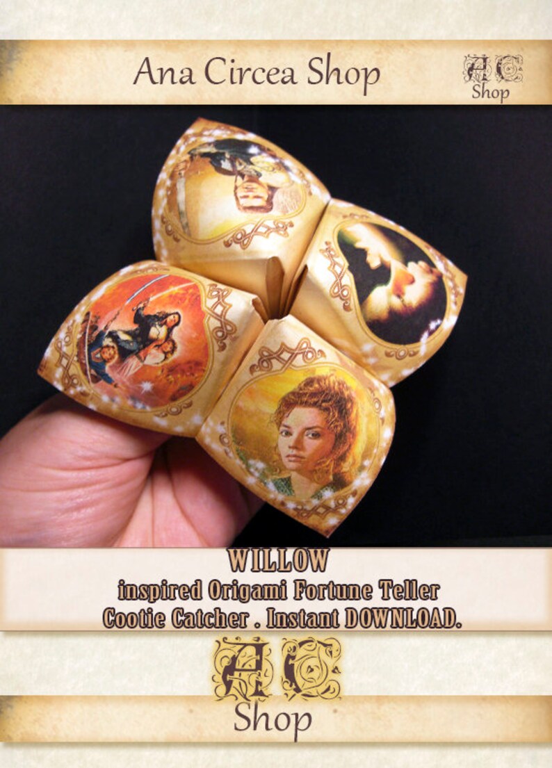 Willow Film Inspired Origami Fortune Teller DIY Paper Craft (digital