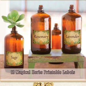 Magical Herb Labels: Apothecary Potion Ingredients (Digital Download)