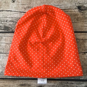 Reversible beanie hat The Little Mole Cherry Party petrol image 2