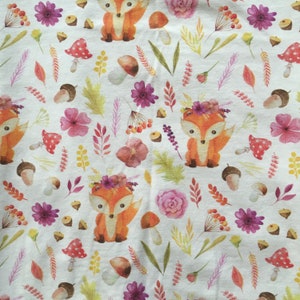 Summer jumpsuit / dungarees Fox in the forest size. 62-104 image 3