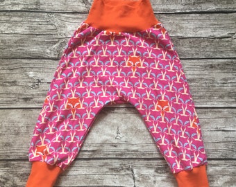 Jersey bloomers “Foxes pink” sizes 62-104