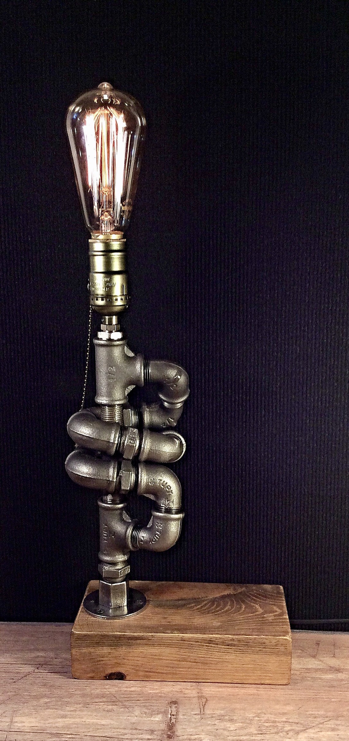 Steampunk table lamp Unique Table Lamp Industrial Lamp Etsy