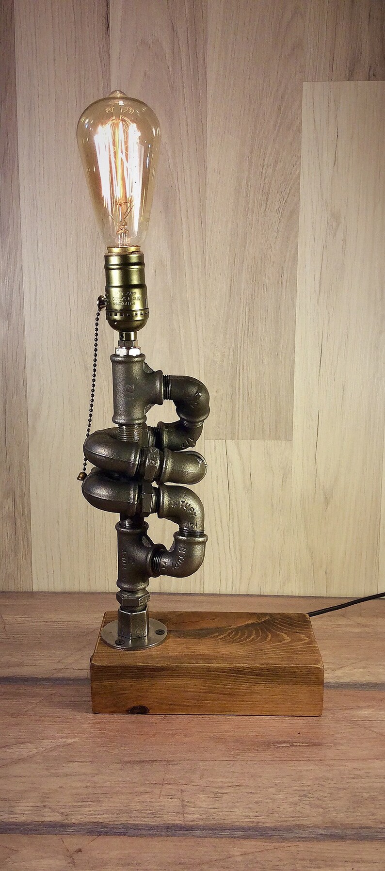 Steampunk table lamp Unique Table Lamp Industrial Lamp Etsy