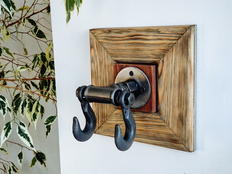 Industrial Towel Hooks Reclaimed Wood Towel Hooks Towel Etsy