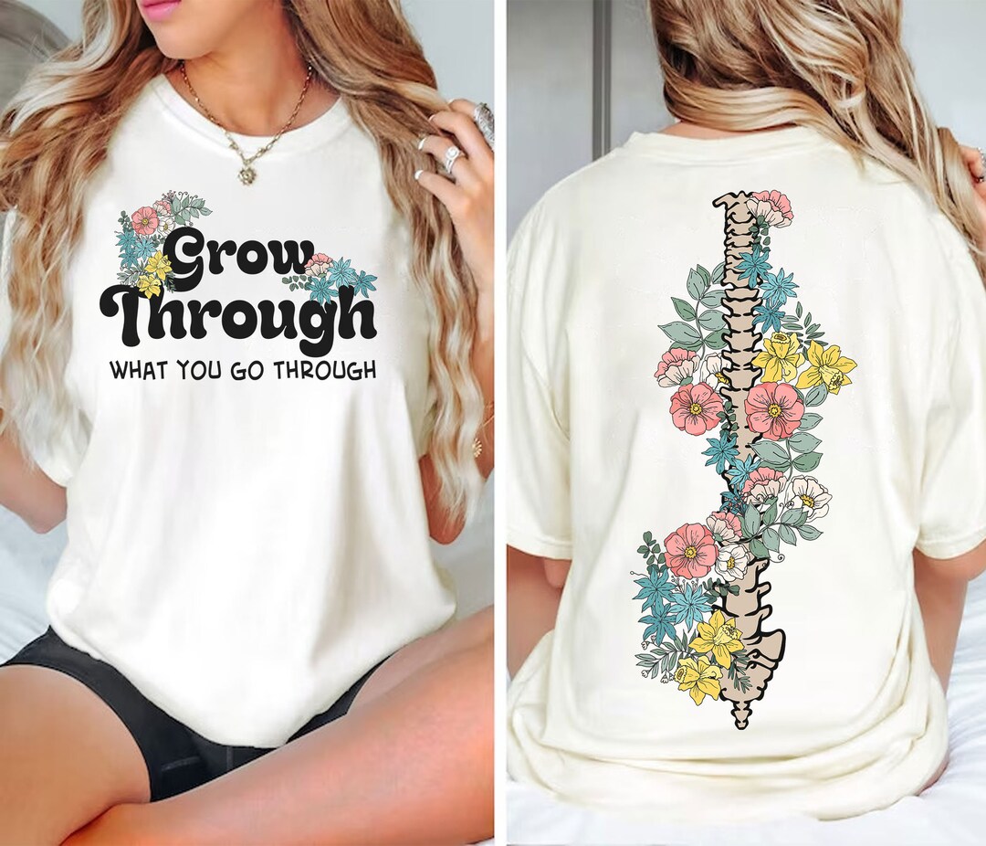 Grow Through What You Go Through - Long Sleeve Comfort Colors Tee
