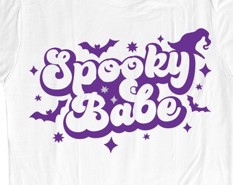 Spooky Babe | Long Sleeve Shirt | Halloween Shirt | Spooky Szn