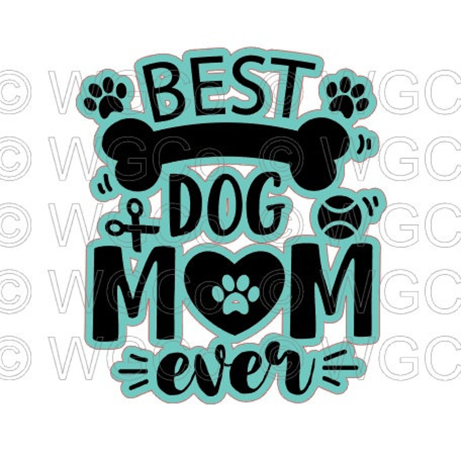 Best Dog Mom Ever 6 Vinyl Decal Dog Mom Dog | Etsy