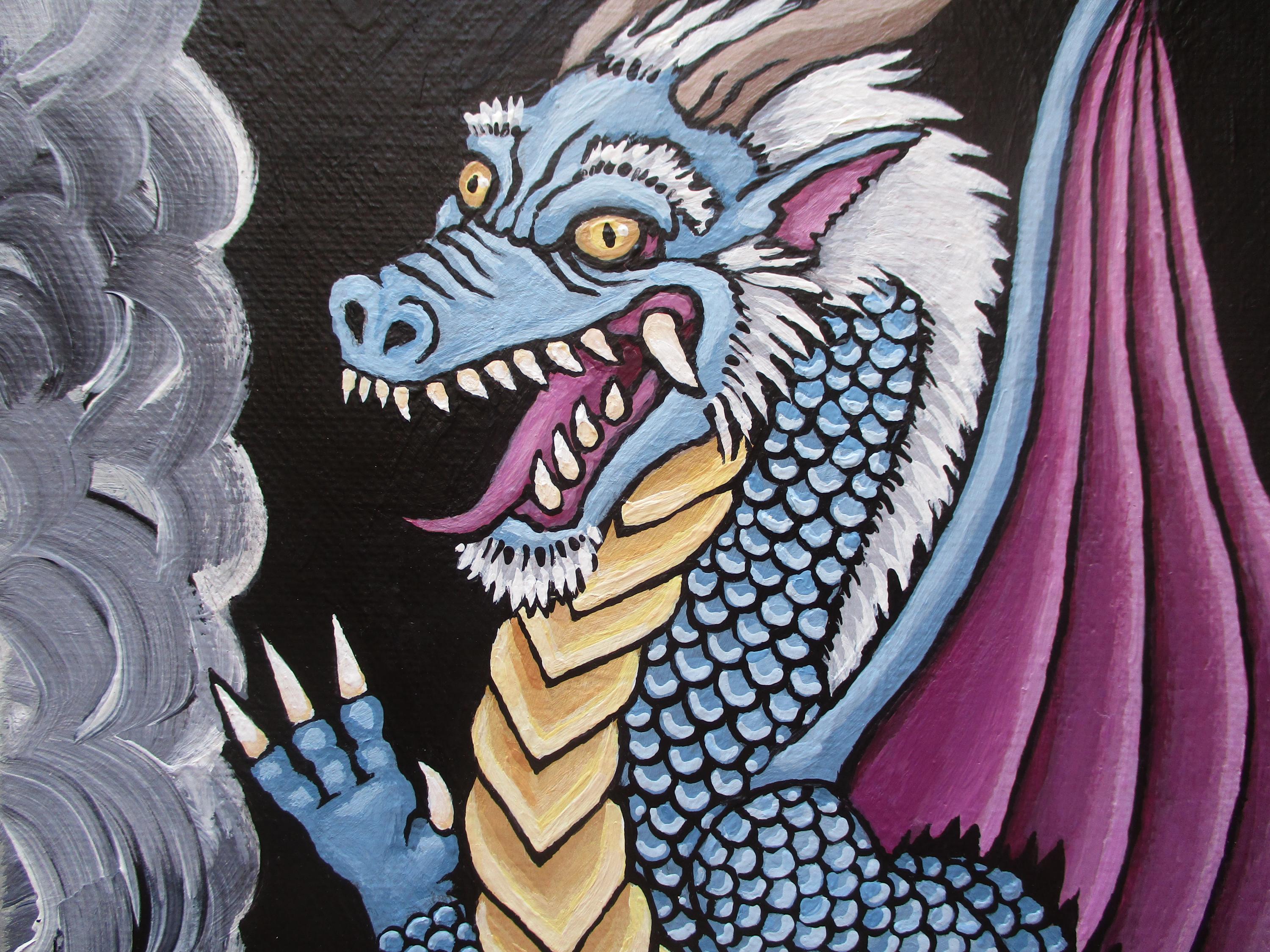 dragon original painting, image size:3000x2250