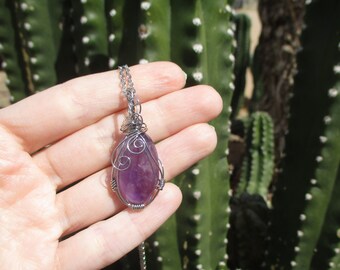 collar de piedra amatista