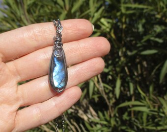 collana di pietra labradorite