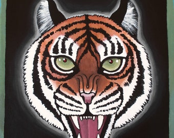 dipinto originale della tigre