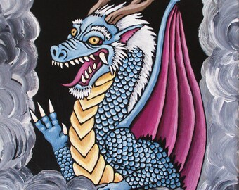 dipinto originale del drago
