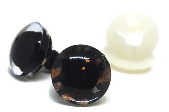 12mm Amigurumi Safety Eyes in Black Plastic for Doll, Toys Amigurumi  Animals Eyes, Round Safety Eyes, Plastic Doll Eyes 5/10/25 Pairs 