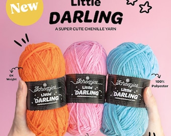 Scheepjes Little Darling -  Velvety-soft Chenille Crochet, Knitting yarn - Blanket yarn - Toys Yarn