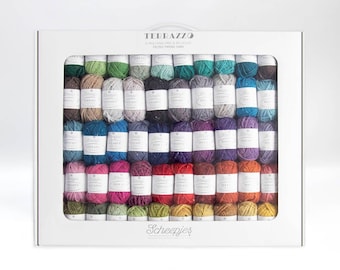 Scheepjes Terrazzo Colour Pack - Scheepjes Yarn Set -  Scheepjes Terrazzo all colors - Wool and Viscose - Recycled Wool Yarn