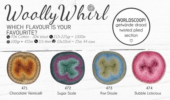 Scheepjes Woolly Whirl 472 Sugar Sizzle