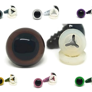 20個（10ペア）8mm 10mmカラープラスチック安全目 - DIYあみぐるみ目人形おもちゃぬいぐるみクマ