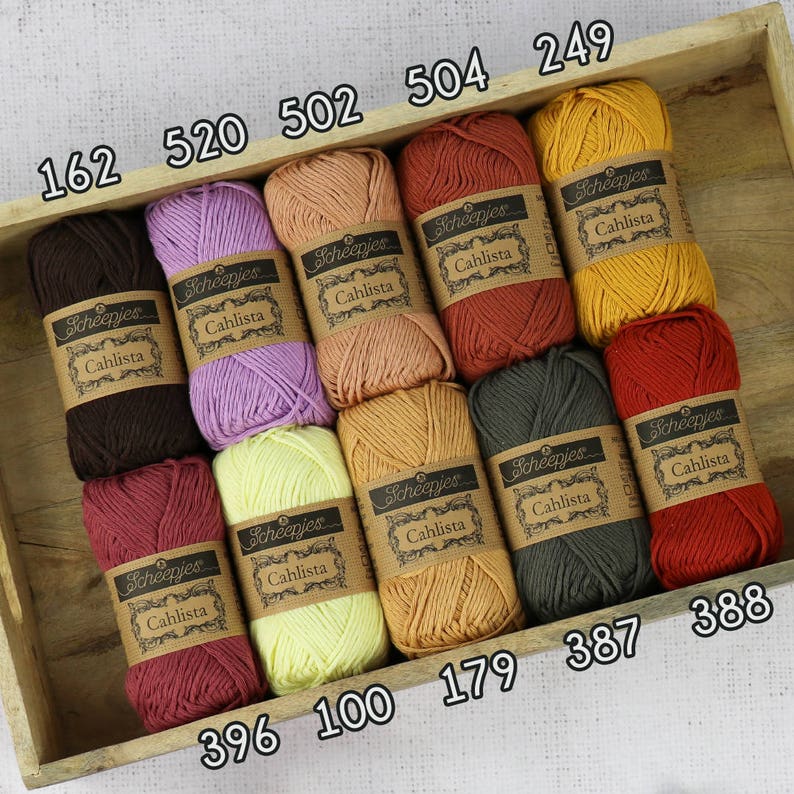 Scheepjes Cahlista 1 Natural Aran Cotton Yarn Amigurumi Etsy