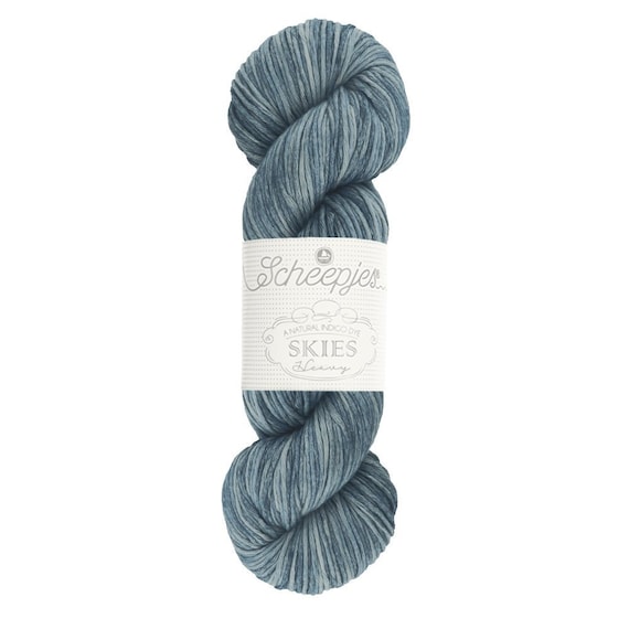 Scheepjes Skies Heavy Premium Blend Cotton Knitting Yarn Indigo 