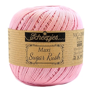 No. 2 - Scheepjes Maxi Sugar Rush  - Mercerized cotton yarn - Amigurumi yarn - Ready to ship yarn - Mandala yarn