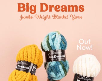 Scheepjes Big Dreams - Jumbo thickness / weight yarn - Blanket yarn - Ready to ship yarn