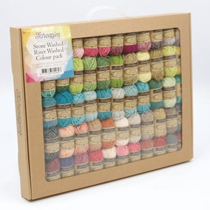 Colour Pack Stone Washed - River Washed -  Scheepjes Yarn Set -  Scheepjes Stone Washed River Washed all colors - Stone river washed