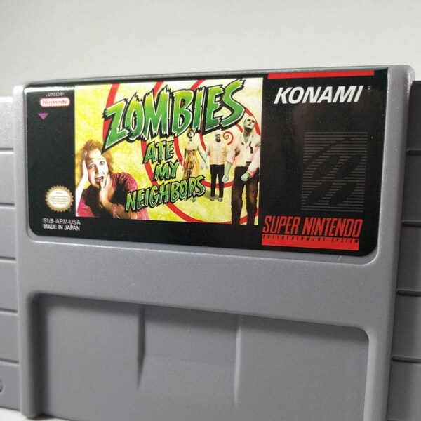 Zombies Ate My Neighbors - Super Nintendo Snes Reproduction Game - USA/NTSC Version - Fast US Shipping