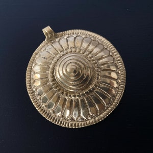 Brass pendant, Large statement pendant