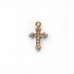 Strass Kreuz Anhänger - 1 Stk.