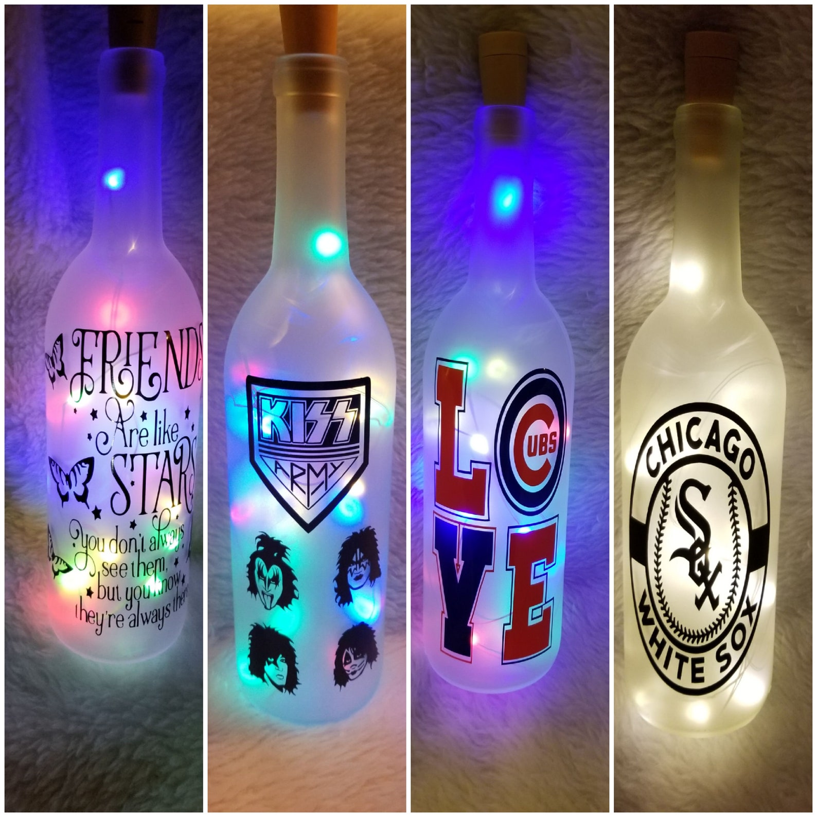 Lighted Decorative Wine Bottles Only 1 Bottle Etsy