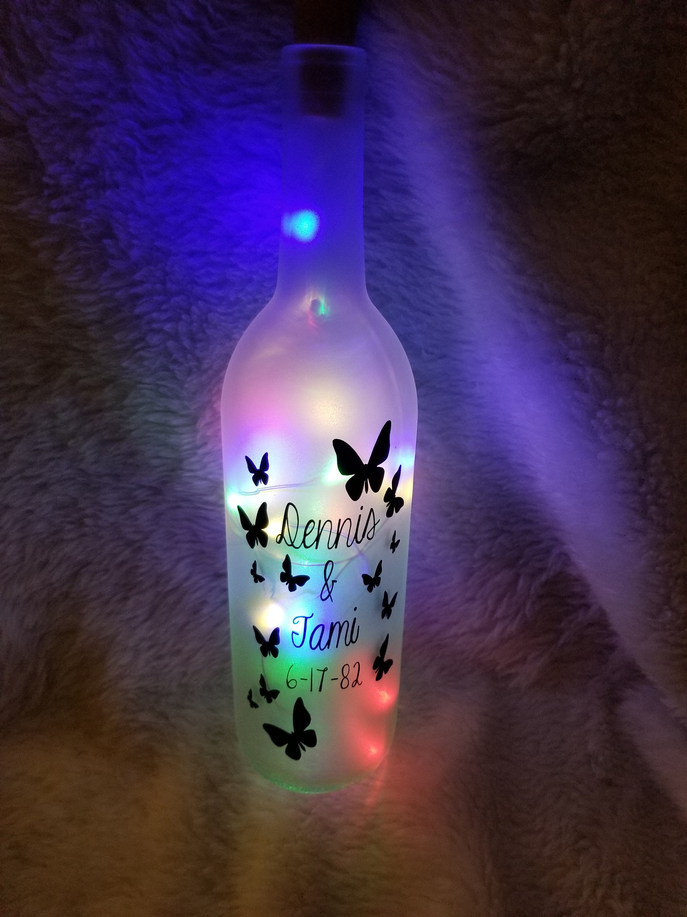 Lighted Decorative Wine Bottles Only 1 Bottle Etsy
