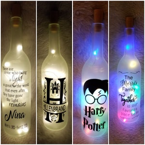 Lighted decorative wine bottles only 1 bottle
